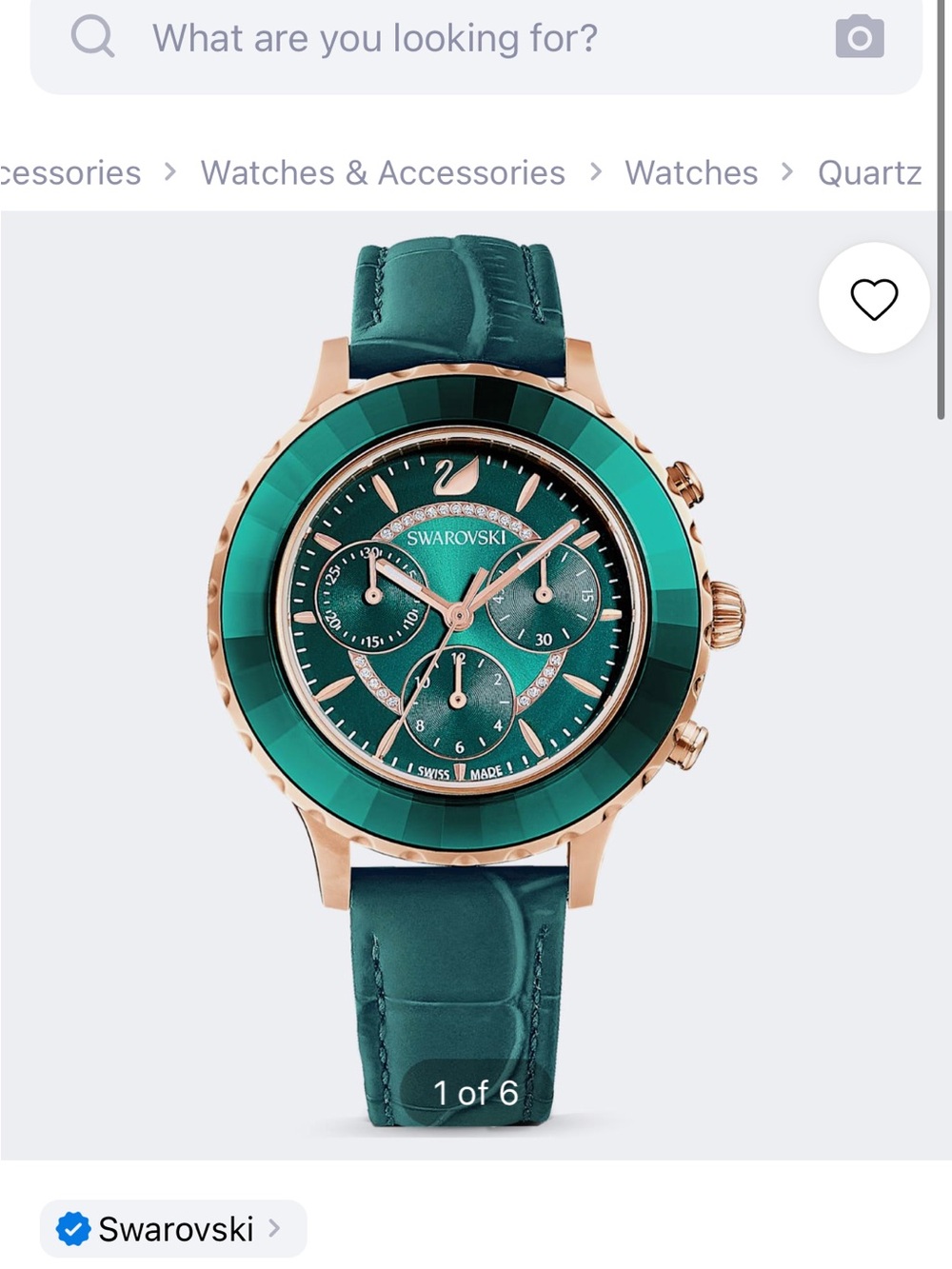 💎Swarovski Octea Chrono Lux Crystal Rose Gold Watch 💎 SOLD OUT ✨MINT